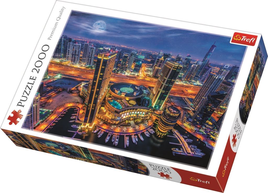 Puzzle 2000 elementów Światła Dubaju Trefl Immagine del prodotto 