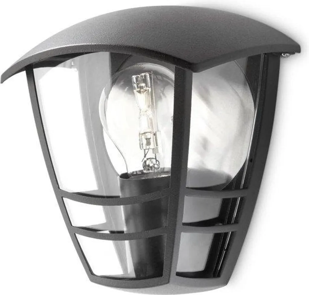 Lampe murale extérieure E27 noire 60W étanche IP65 pour jardin cour
