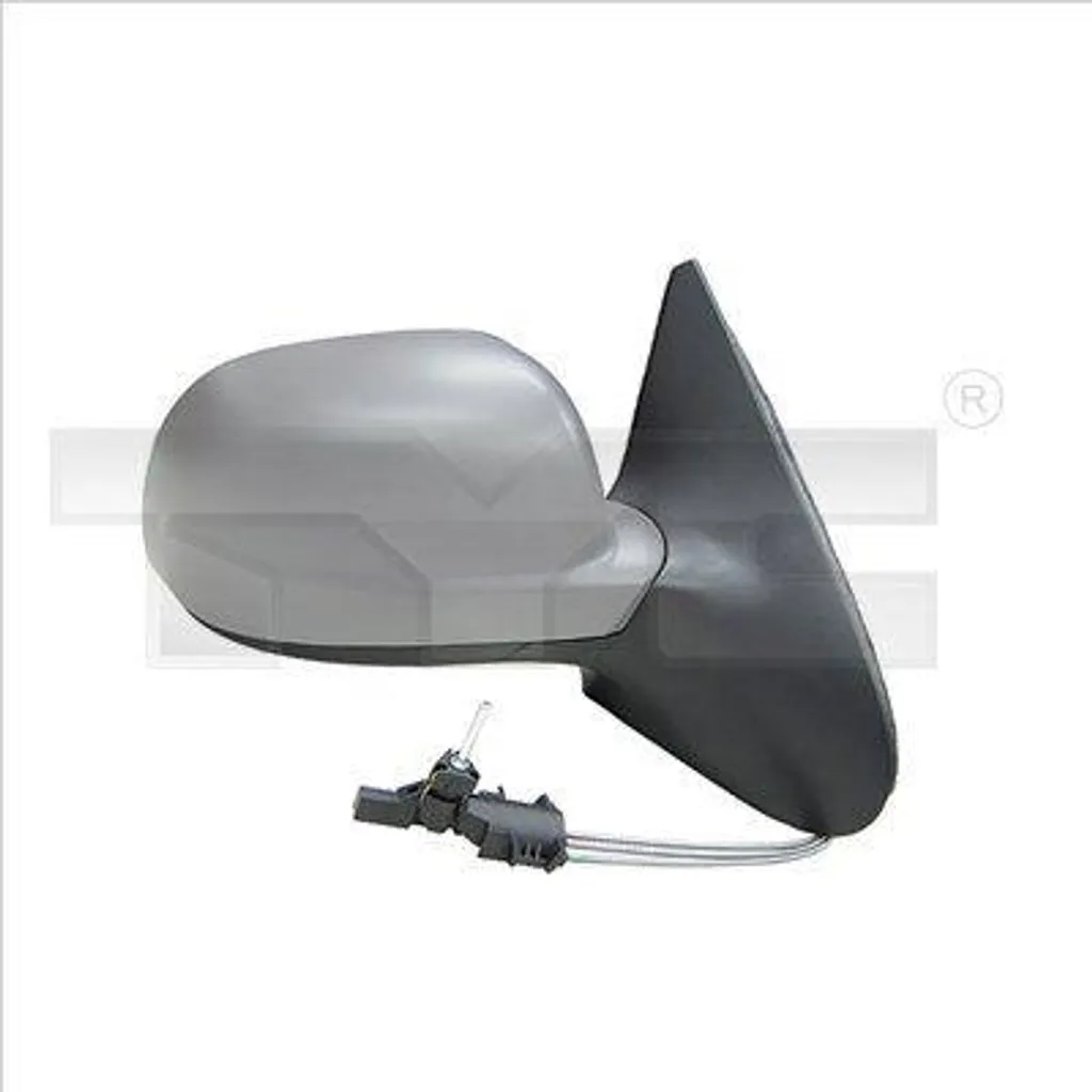 Miroir de rétroviseur TYC 337-0057 noir pour Polo 6N - Référence 3B1857538B