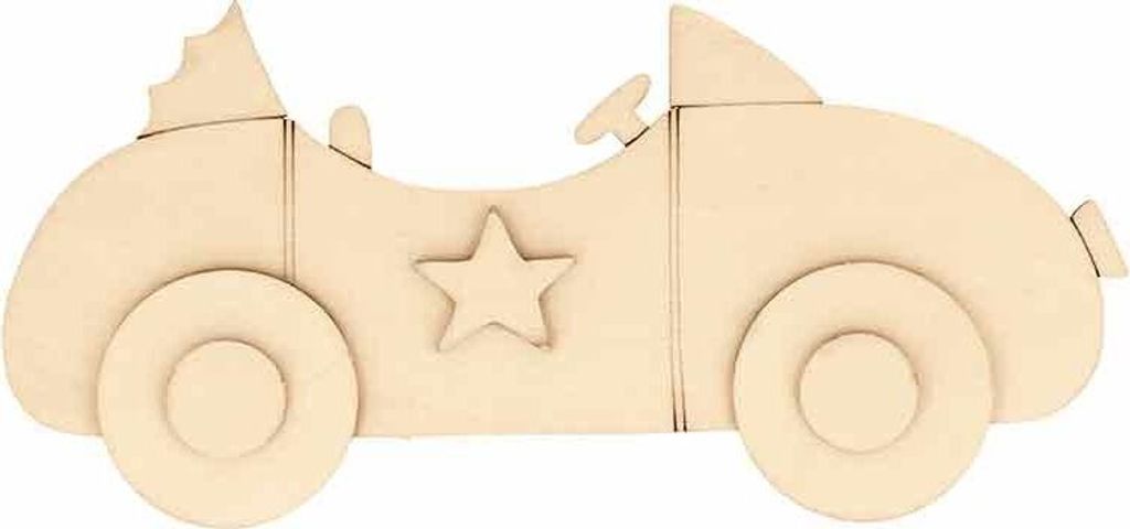 Auto-Holz-Silhouette - 19,5 x 9,5 cm