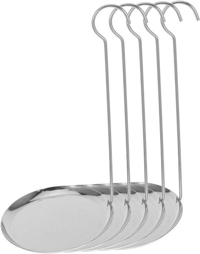 5-teilig Antihaft Omeletformset aus Edelstahl mit großem Pfannkuchenspatel und Kochlöffel für das Backen von Omeletten und Pfannkuchen in der K...