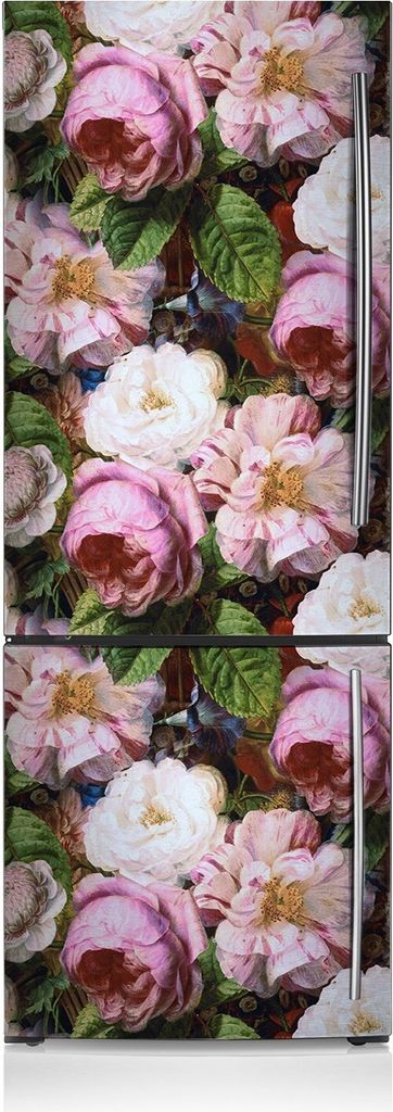 Kühlschrankmagne Kühlschrank Magnetfolie Dekoration 60x190 cm - Gartenrosen.