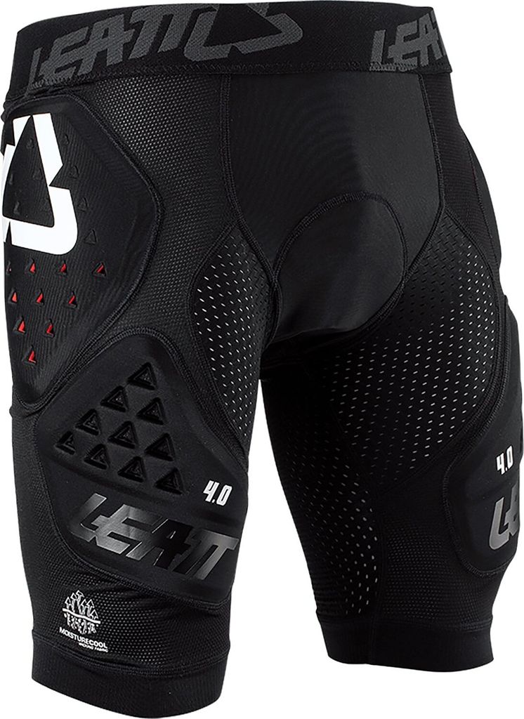 Leatt Impact 4.0 Motocross Protektorenshorts, schwarz, S