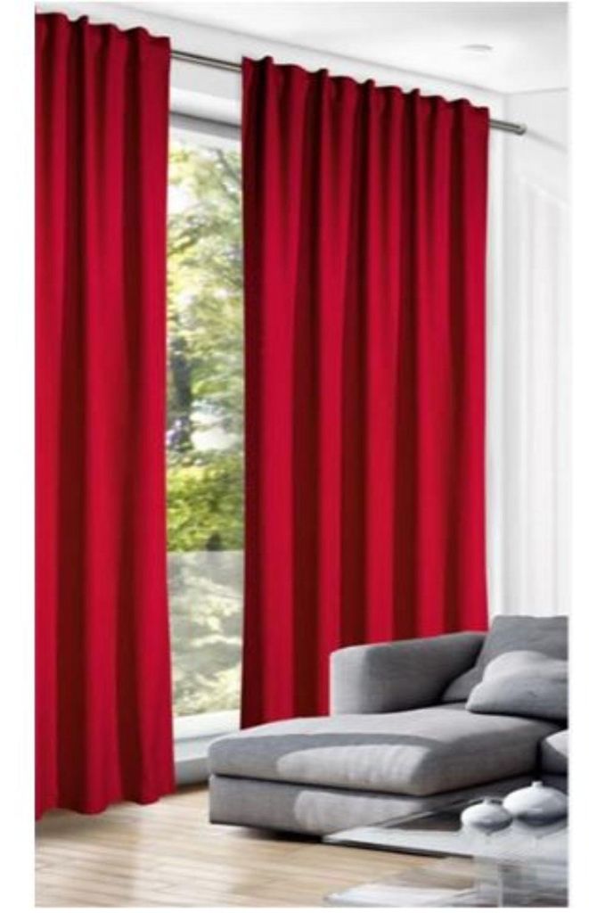 Fertigschal verdeckte Schlaufen uni von Albani: 280x140cm / Rot Größe (HxB): 280x140cm Farbe: Rot