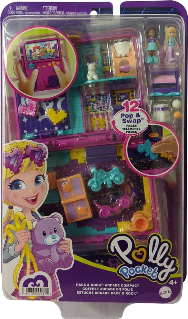 Polly Pocket Spielparadies Schatulle, Set inkl. 2 Figuren & Produktbild 