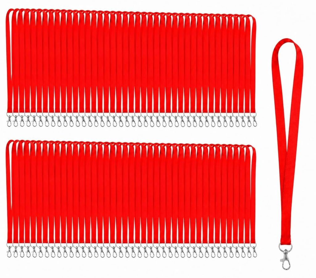 Sada 100 klíčových šňůrek s otočným háčkem, 50 cm Obrázek produktu 