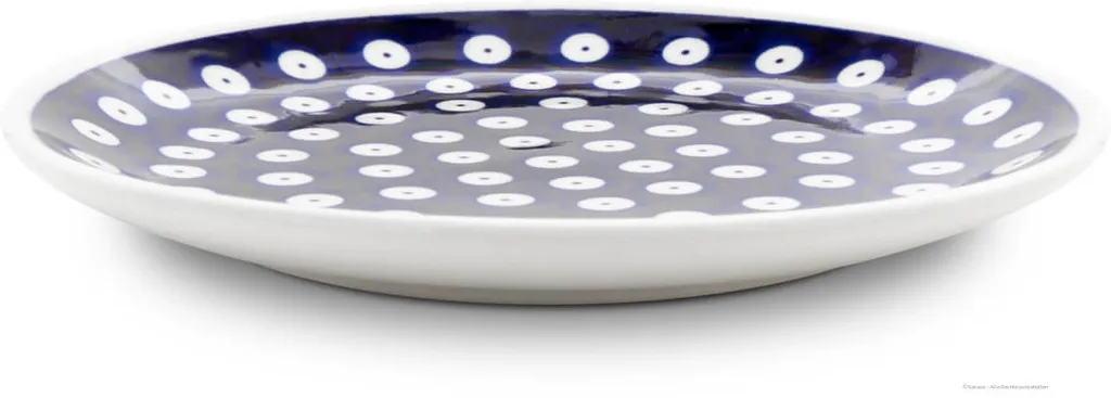 Bunzlauer Keramik Teller 16cm - Blauaugen Dekor Dessertteller