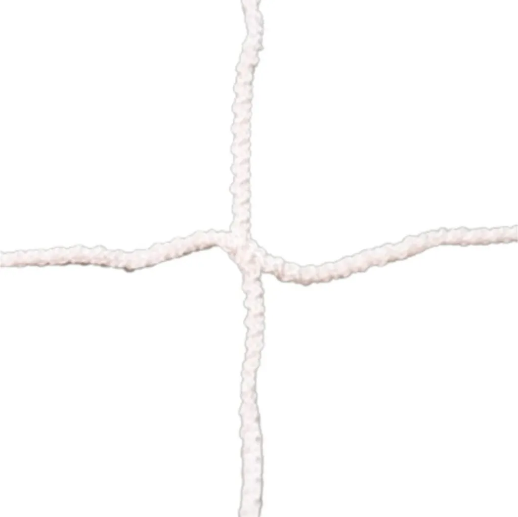 Filet de foot pour but réglementaire 7m32 x 2m44 blanc en maille nouée