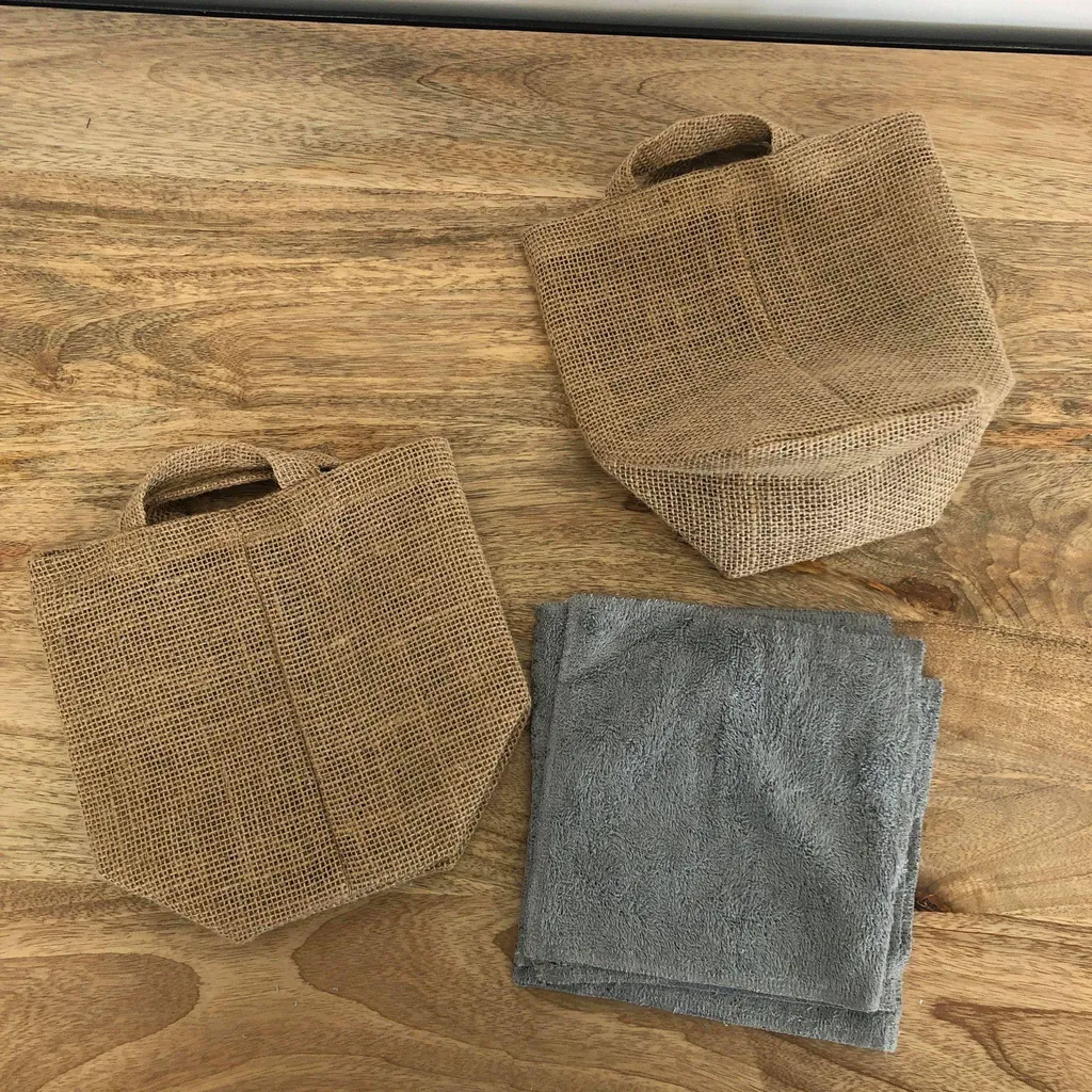 Essuie-tout réutilisable absorbant kit complet pour maison durable