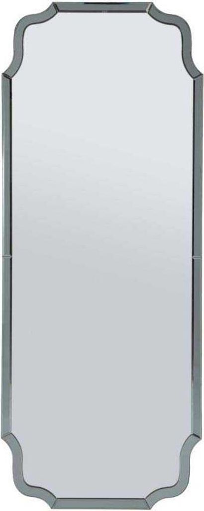FURNLUX Wandspiegel Istanbul Grau 60cm / Hauptfarbe: Grau / Abmessungen: 60 x 150 x 2 cm