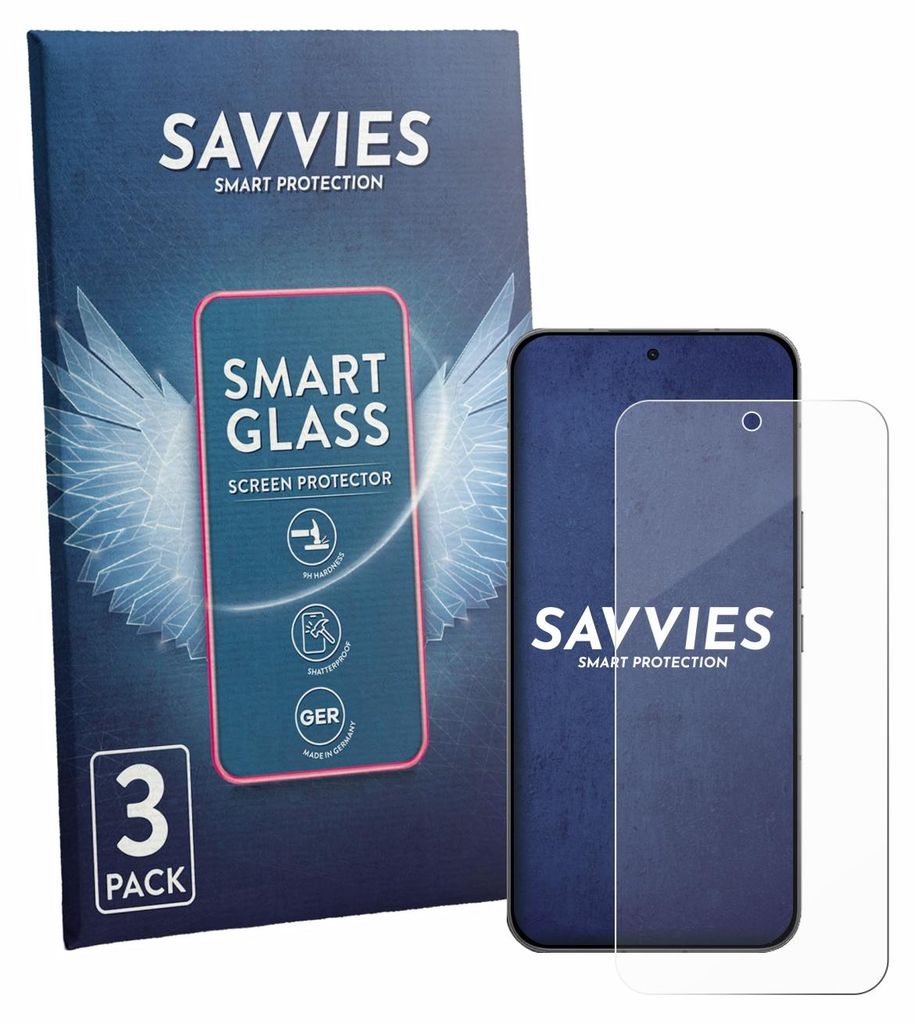 3x Savvies Schutzglas Folie für Oppo K15 Pro 9H Panzer Schutzfolie Glas Displayschutz klar transparent