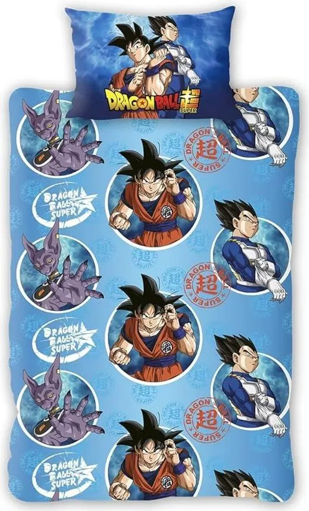 Dragon Ball Z Parure de Lit Kamehameha Réversible TC162 - Lit Simple