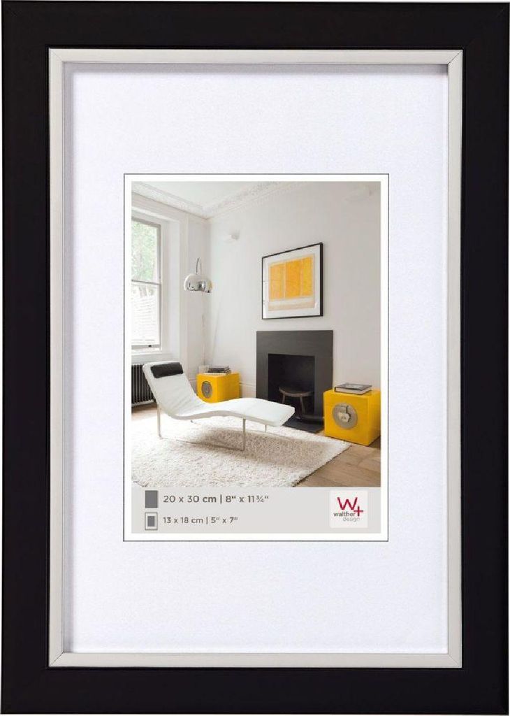 walther design Metro Designrahmen 013X018 cm SCHWARZ LO318B