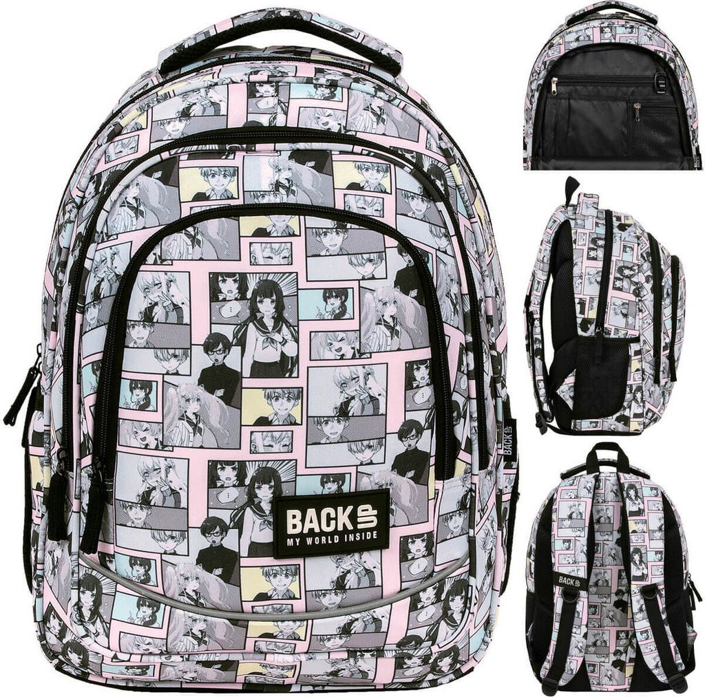BackUp, Plecak młodzieżowy Komiks Anime Manga Pastel, 1 sztuka