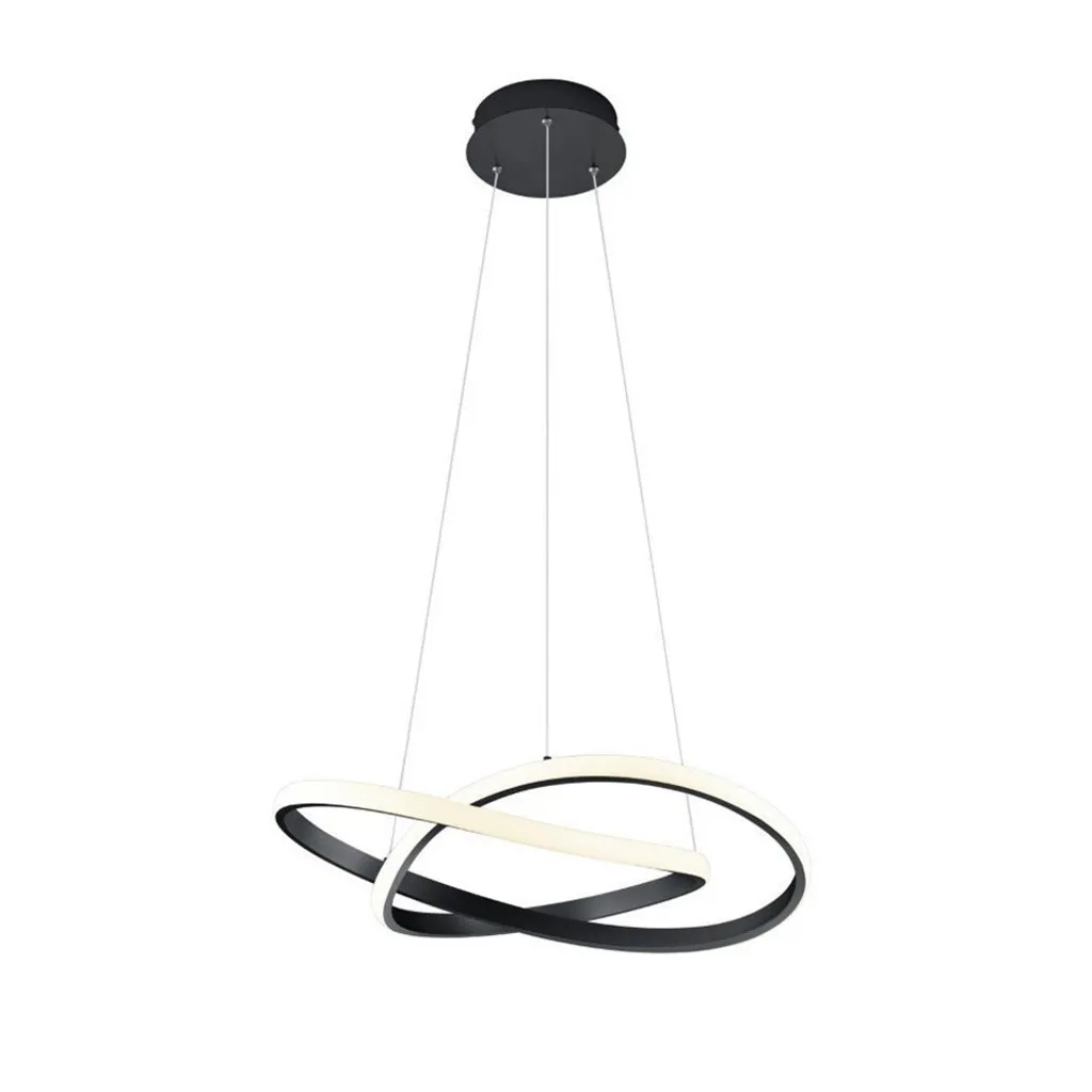 Sospensione LED COURSE 27.5W Nero Opaco | Trio R32051132 Dimmer