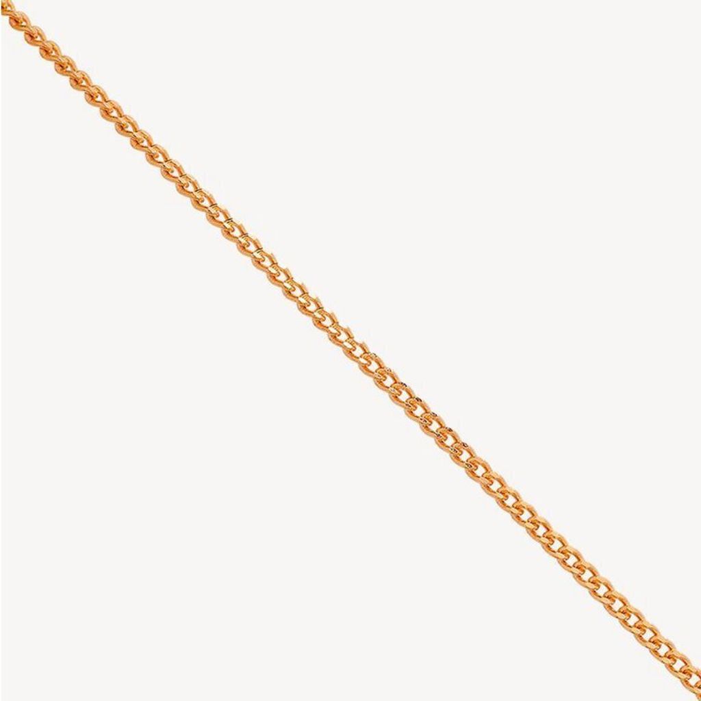 Halskette 42 cm - Gold 375 - Panzerkette - rosé Produktbild 