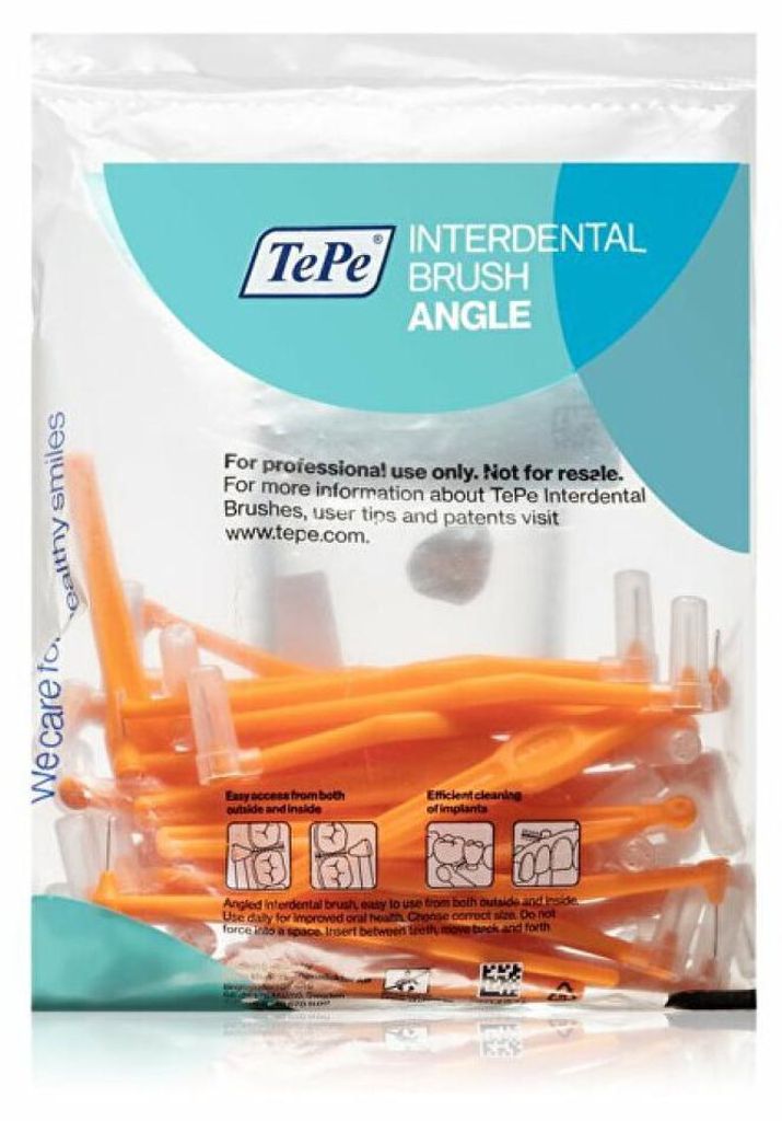 Brosses interdentaires TePe Angle 0,45 mm 25 pces orange Image du produit 