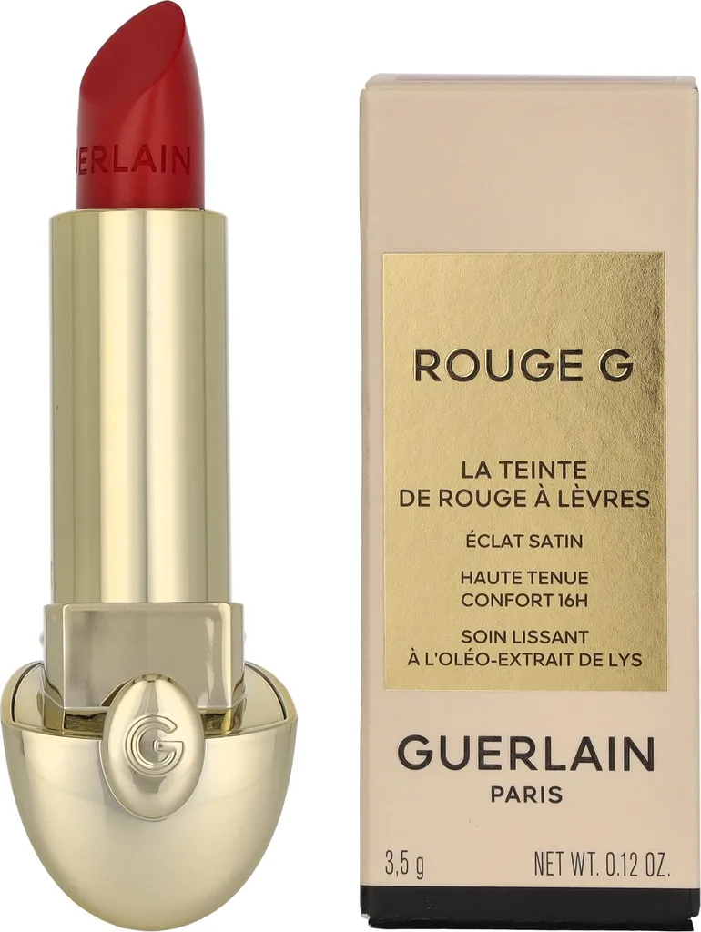 Rouge à Lèvres Guerlain Rouge G 214 Recharge Satinée - Maquillage Luxe
