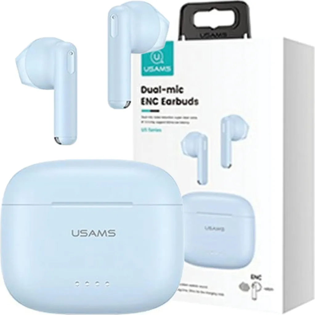 Cuffie Usams US14 TWS Blu per Studenti | Audio HD & Comfort 35h