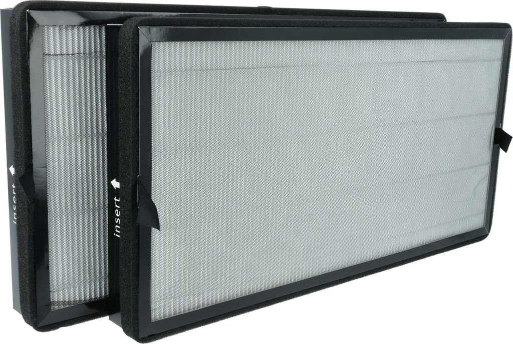 vhbw 2x Aktivkohlefilter kompatibel mit Kärcher AF 50 Luftreiniger - H13 Luftfilter Schwarz