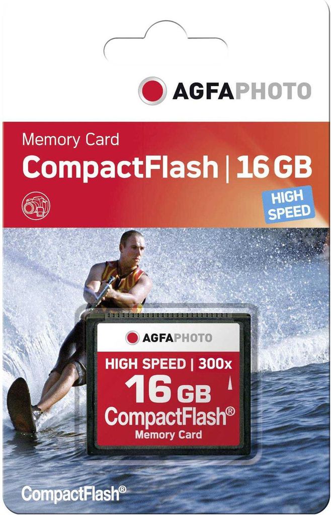 AgfaPhoto Compact Flash, 16GB, 16384 MB, flash compact Image du produit 