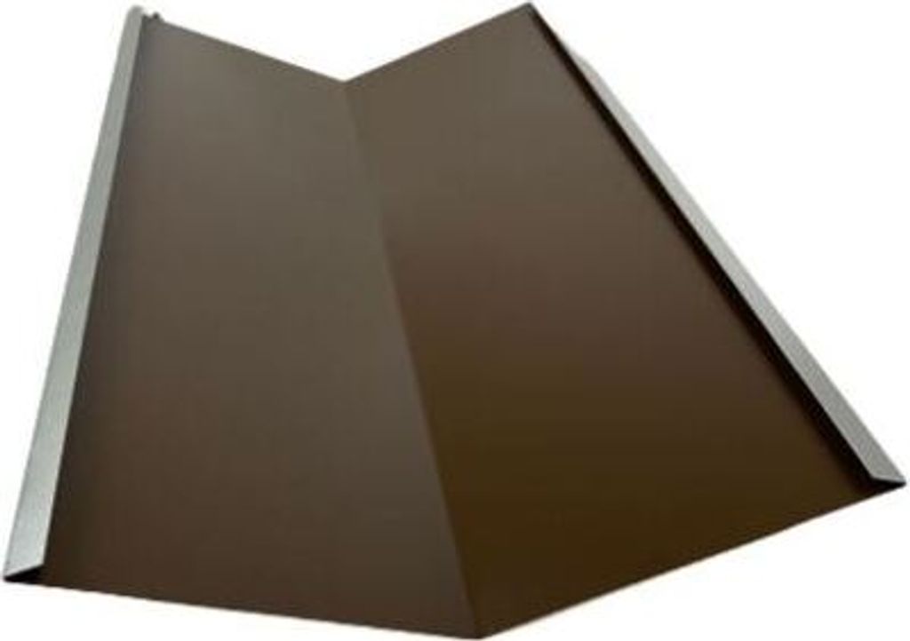 Kehlblech Kehle 2 m lang Alu Braun RAL 8014 Zuschnitt 33 cm - Siehe Skizze