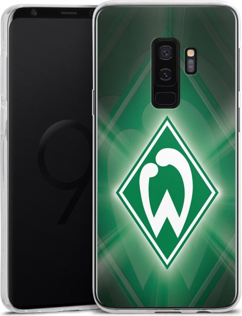 DeinDesign Handyhülle für Samsung Galaxy S9 Plus Silikon Hülle Case Smartphone Schutzhülle Offizielles Lizenzprodukt SV Werder Bremen Wappen