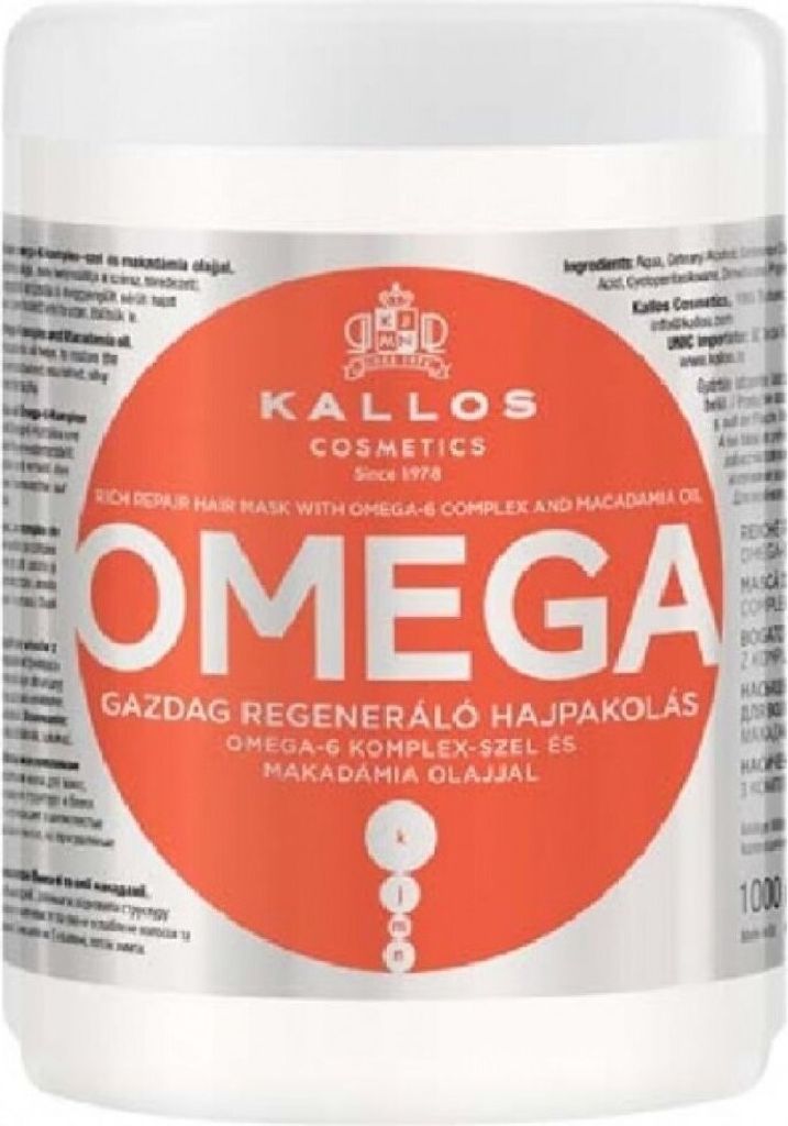 Kallos KJMN maschera per capelli con omega 6 e olio di Immagine del prodotto 