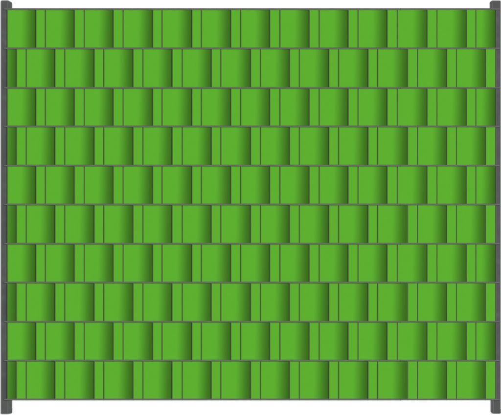 Wallario Zaunsichtschutz mit Motiv Maigrün für Ein- und Doppelstabmatten Zäune in der Größe 250 x 200 cm