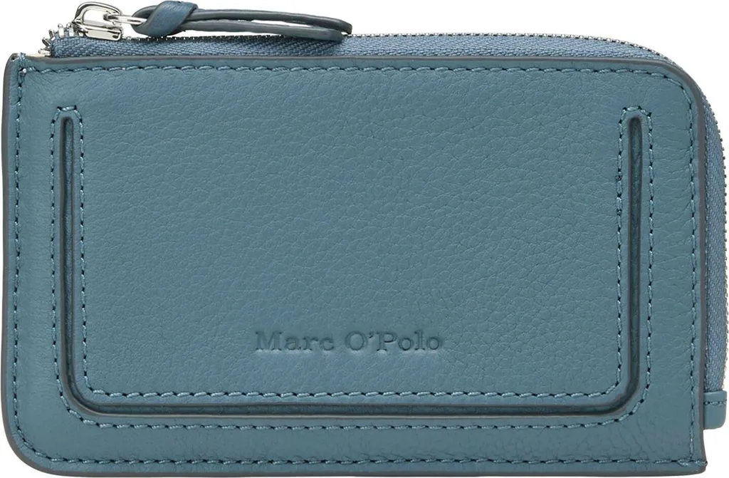 Marc O'Polo portacarte Zip Wallet Hazy Blue grigio cadetto