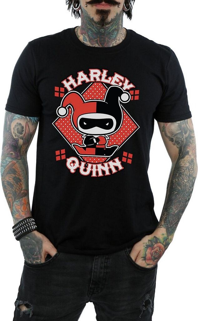 Harley Quinn - T-Shirt für Herren BI1484 (S) (Schwarz)