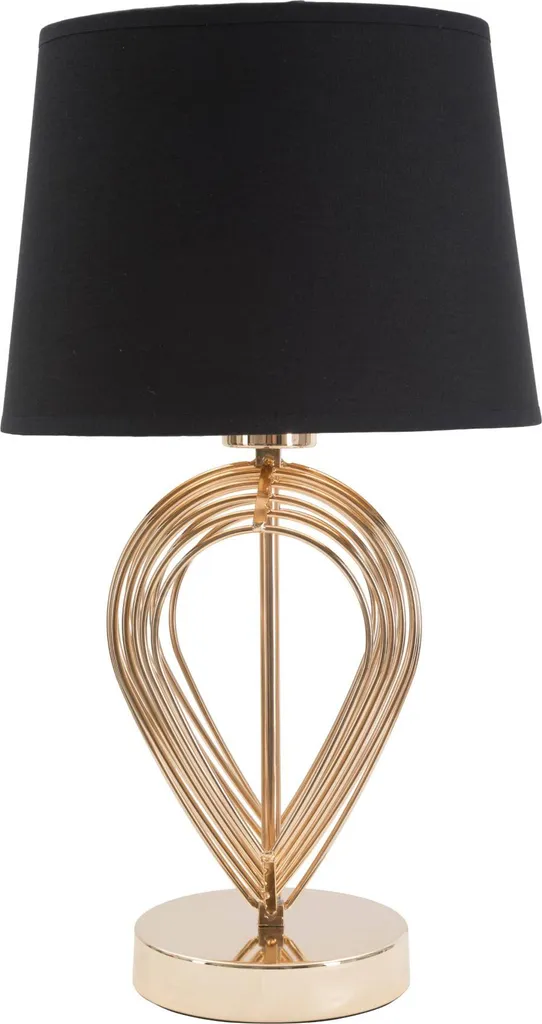 Lampe d'ambiance Maxt pour chambre à coucher coloris or et noir E27