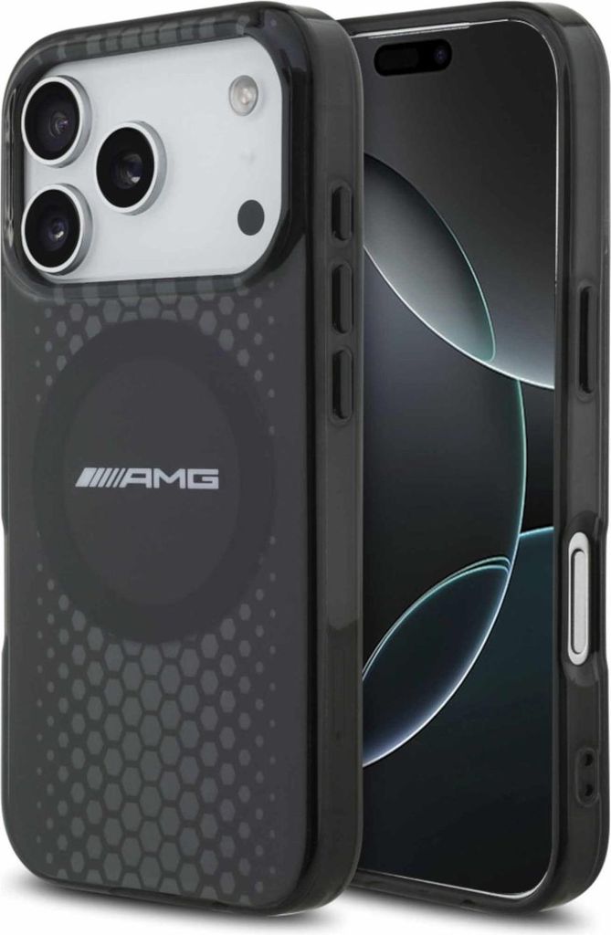 Hülle AMG Double Layer Transparent Graphics MagSafe do iPhone 17 Pro schwarz