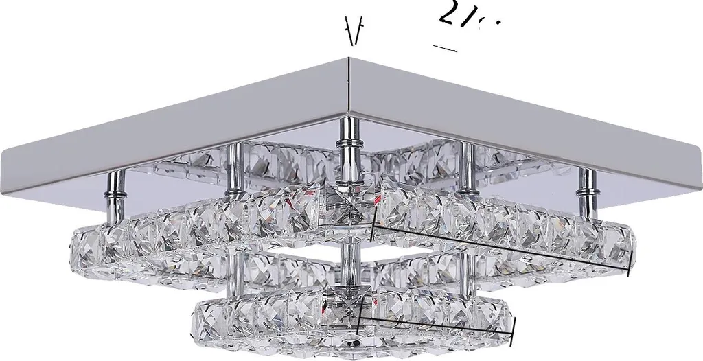 Lampadario Design Elegante HQ-3MF2-SS - Illuminazione LED Regolabile