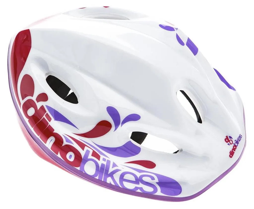 Casque enfant fille Dino Bikes léger avec système de ventilation réglable