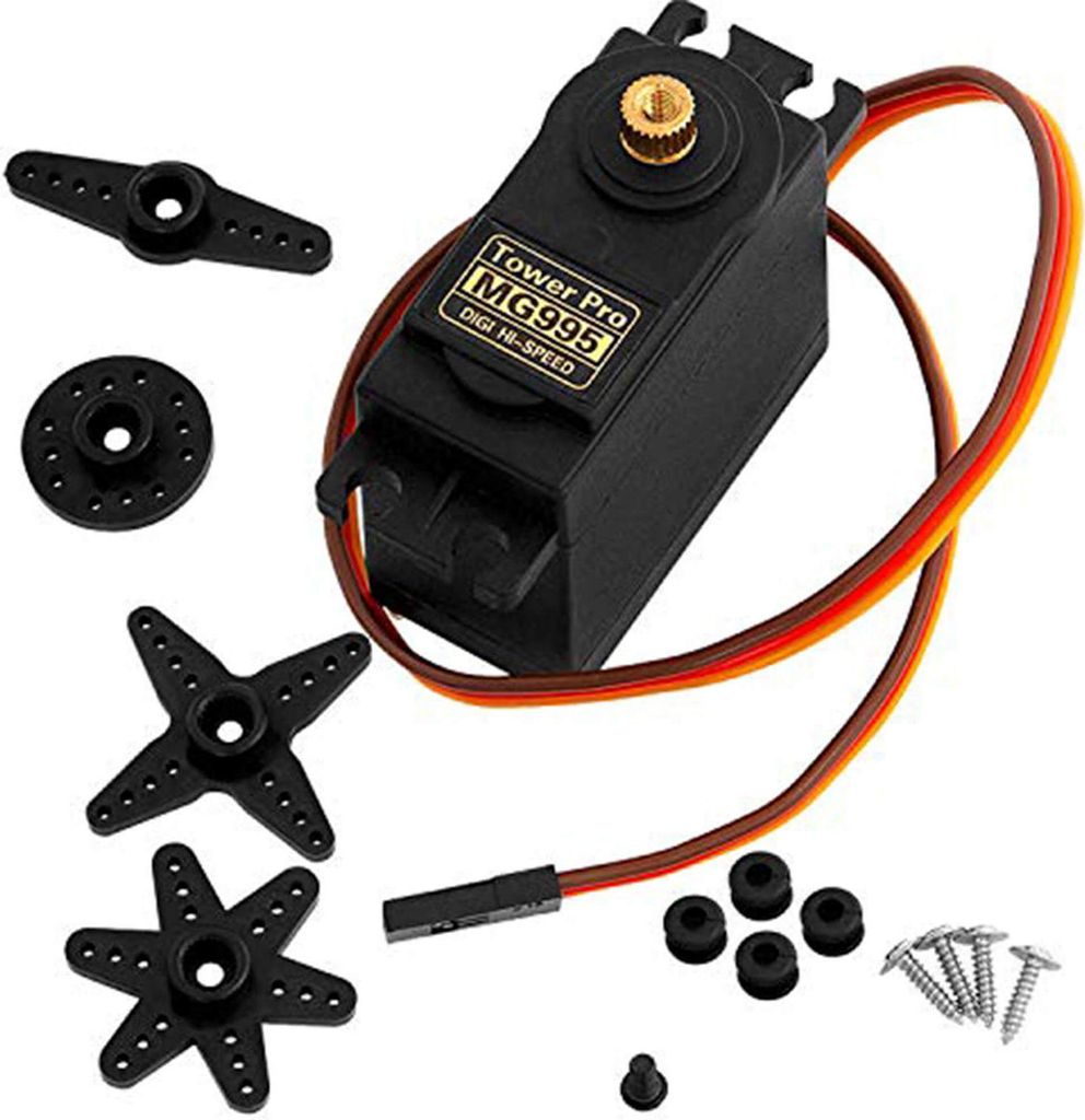 AZ-Delivery Aktoren MG995 Micro Digital Servo Motor für RC Roboter Hubschrauber Flugzeug, 1x MG995
