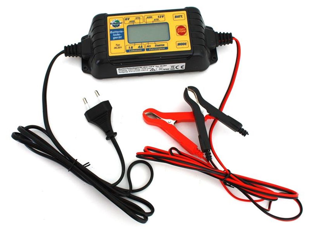 Vollautomatisches Autobatterie Ladegerät für 6V + 12V Produktbild 