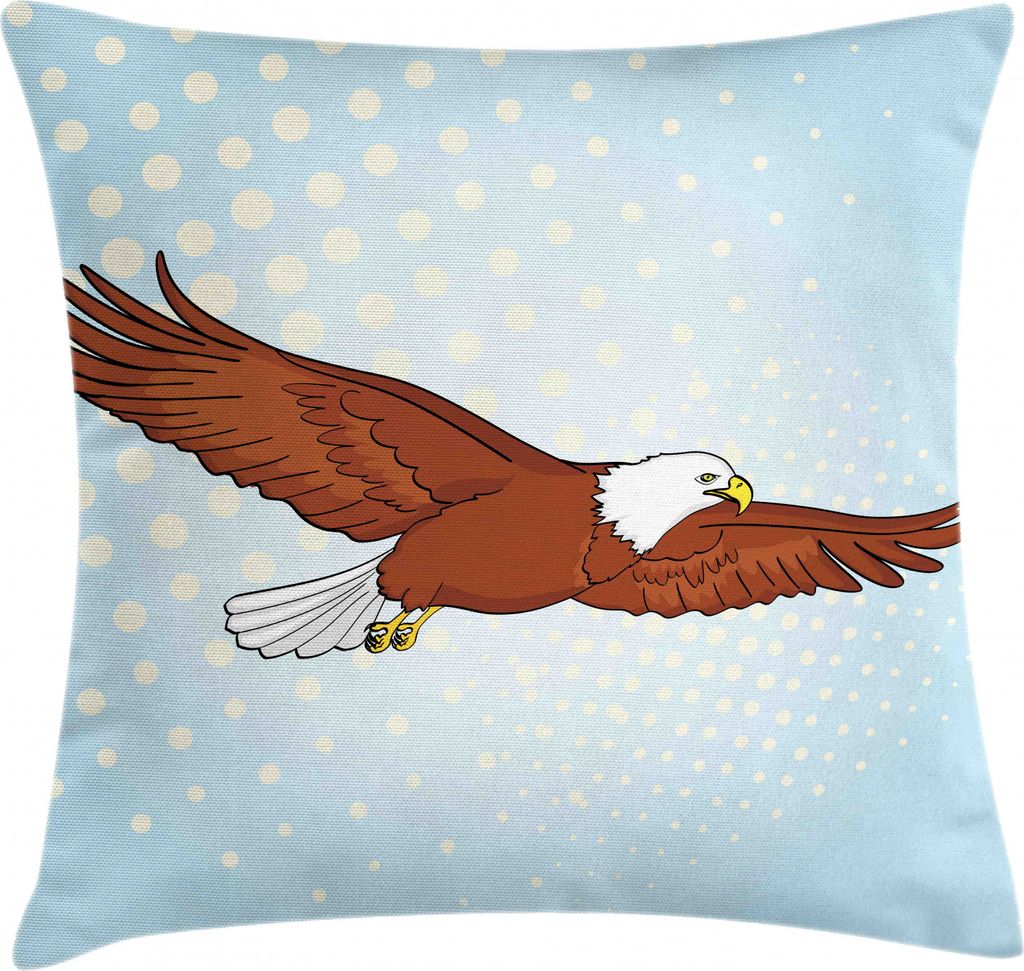 ABAKUHAUS Adler Kissenbezug, Pop-Art-Comic Falcon Vogel, Waschbar mit Reißverschluss Kissenhülle mit Farbfesten Klaren Farben Beidseitiger Druck,...