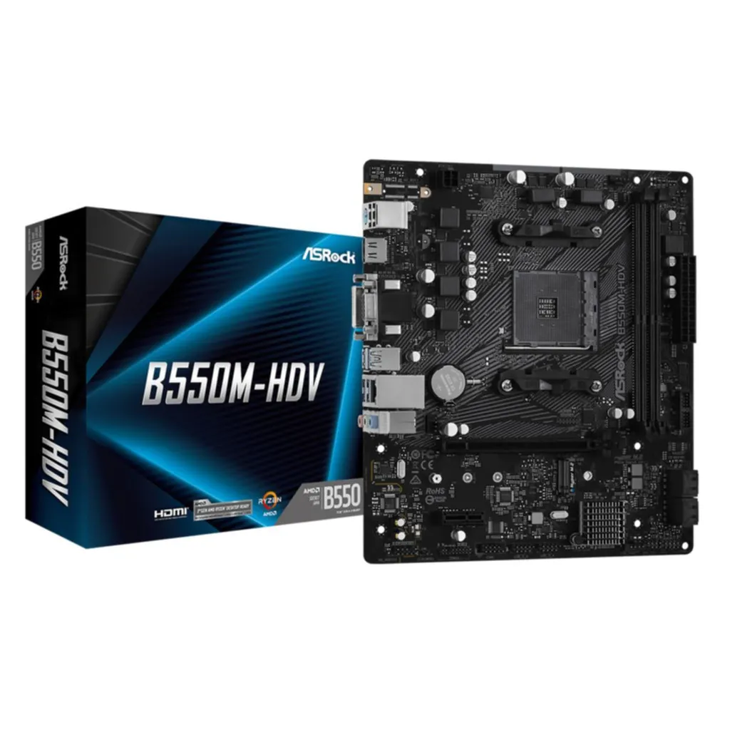 Asrock B550M-HDV AMD B550 Socket AM4 micro ATX