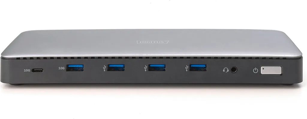 Adaptateur USB-C Double Écran 4K pour Télétravail et Bureau Argenté - 9