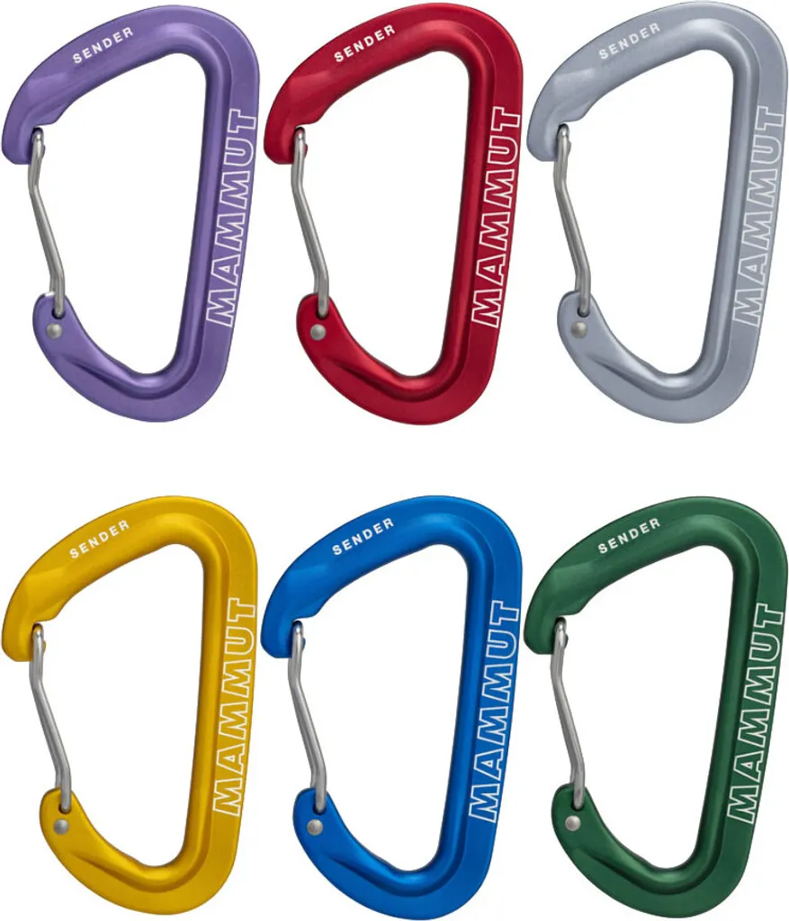 Mousquetons à Doigt Fil Sender Wire Rackpack Mammut Haute Résistance