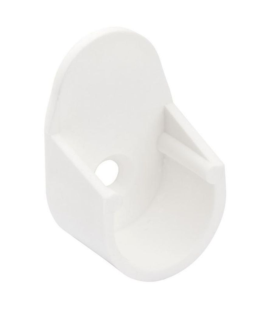 Walteco Držák šatní tyče, průměr 18mm, plast, bílý, 2 ks Obrázek produktu 