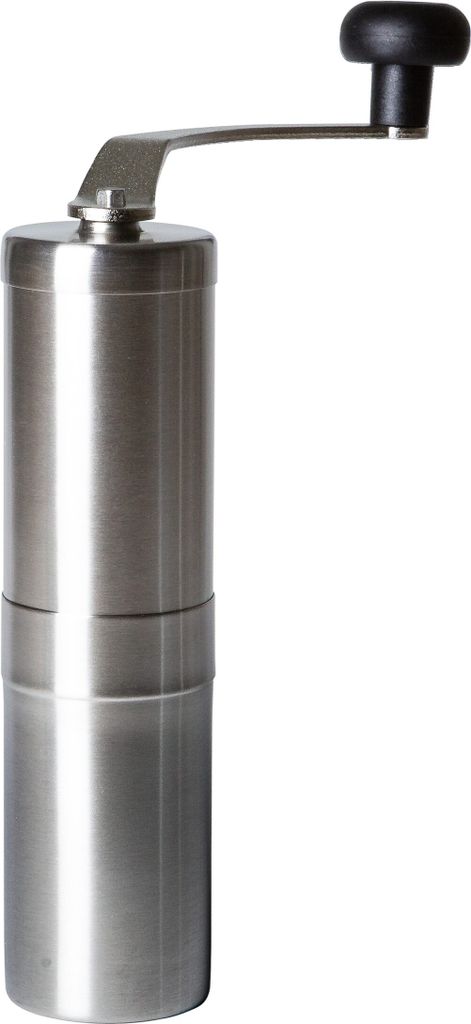 Porlex Tall Handkaffeemühle aus Edelstahl mit Produktbild 