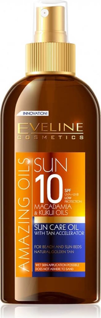 Eveline Cosmetics Sun Amazing Oils Sun Care Oil With Tan Accelerator SPF10 150ml