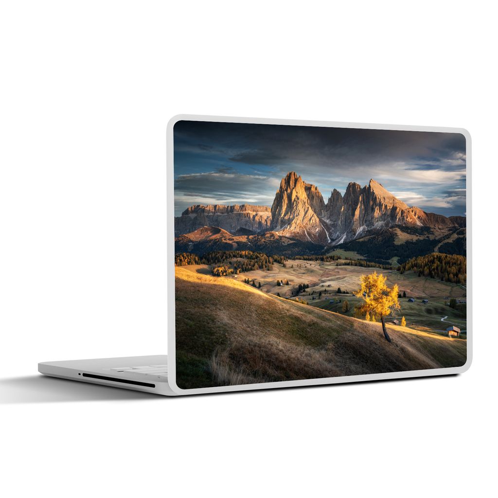MuchoWow Laptop Aufkleber Sticker Cover Dolomiten - Herbst - Berge 36.5x27.5 cm - Laptop-Sticker