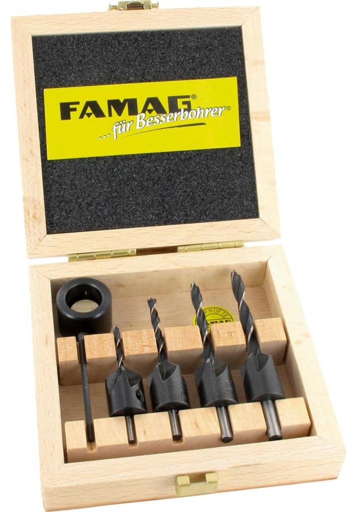 FAMAG Bohrer-Senker-Satz 5-teilig Tiefenstellring Obrázok produktu 