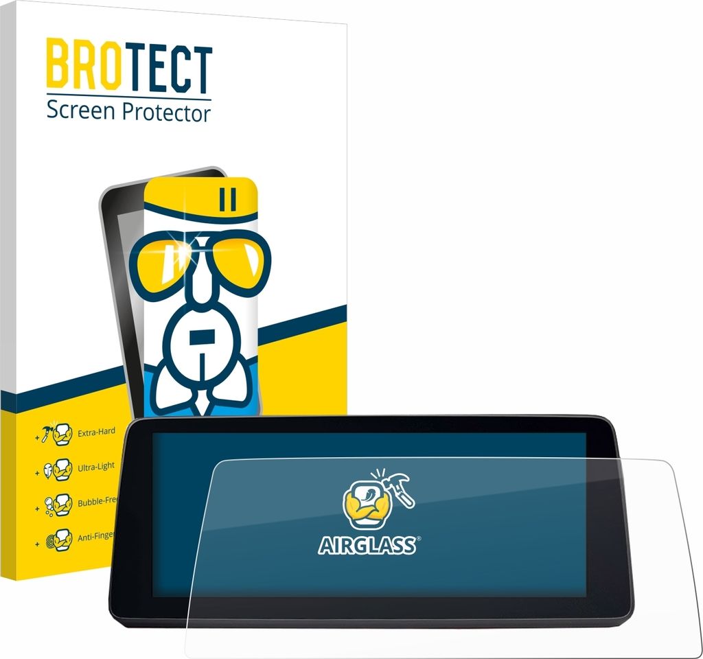 BROTECT Schutzglas für BMW 5 G30/G31 2017-2019 Schutzfolie Panzer Folie Glas Display Schutz klar