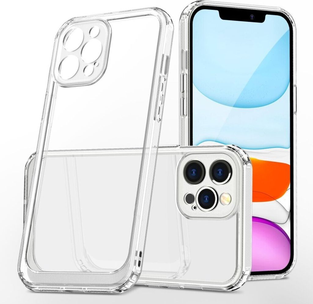 Schutzhülle für iPhone 11 Pro Max Kamera Case Panzerhülle Handyhülle Cover Tasche Transparent Smartphone Bumper