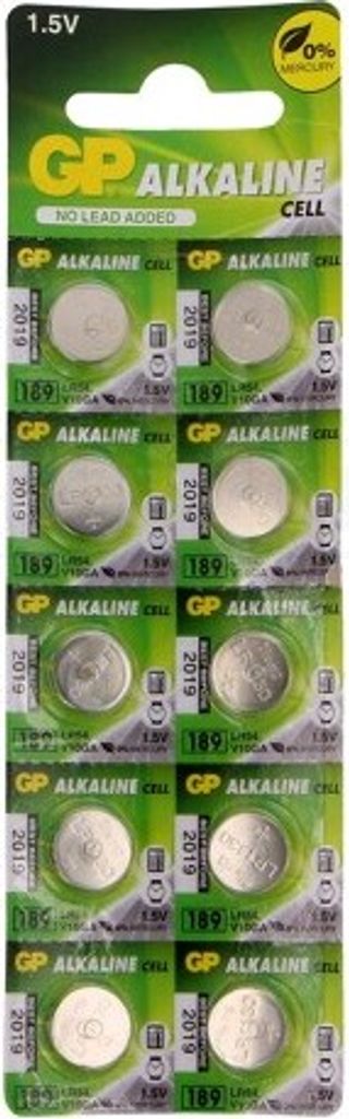 1x Batterie: alkalisch 1,5V LR1130,LR54,Knopfzelle Anz.Bat: 10 189-U10 Batterien