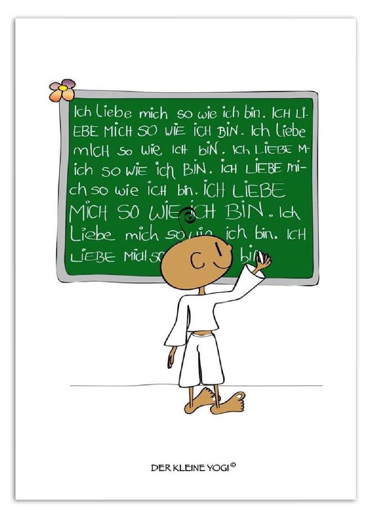 Goebel Der Kleine Yogi Postkarte Ich liebe Mich, 10er Pack Postkarten, Post Karte, Papier / Pappe, 10.5 cm x 15 cm, 54100221